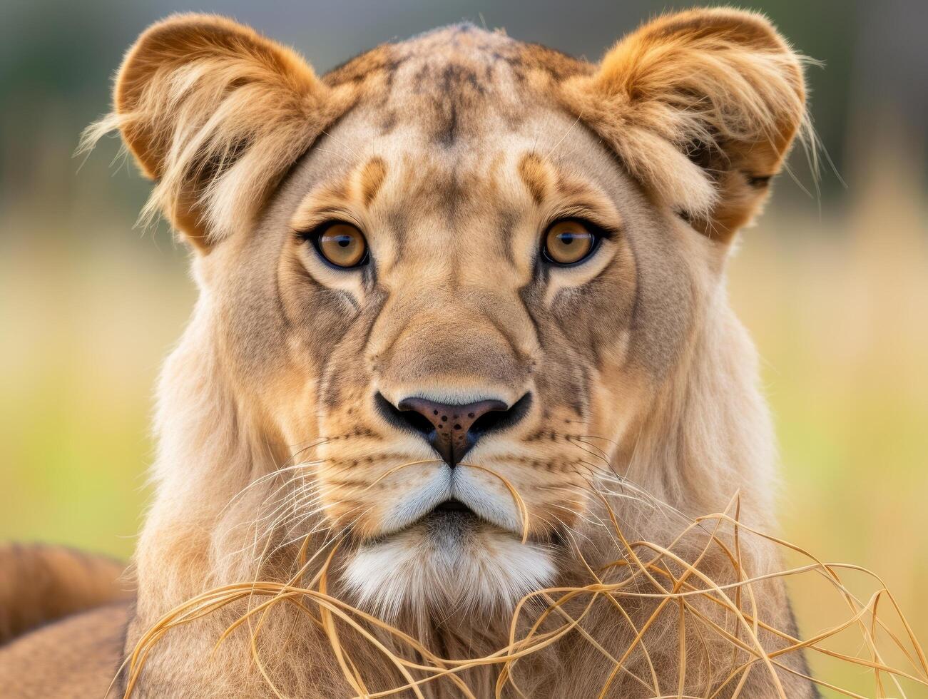Majestic Lion Portrait photo