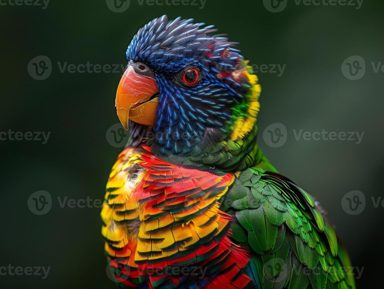 Vibrant Parrot Portrait photo