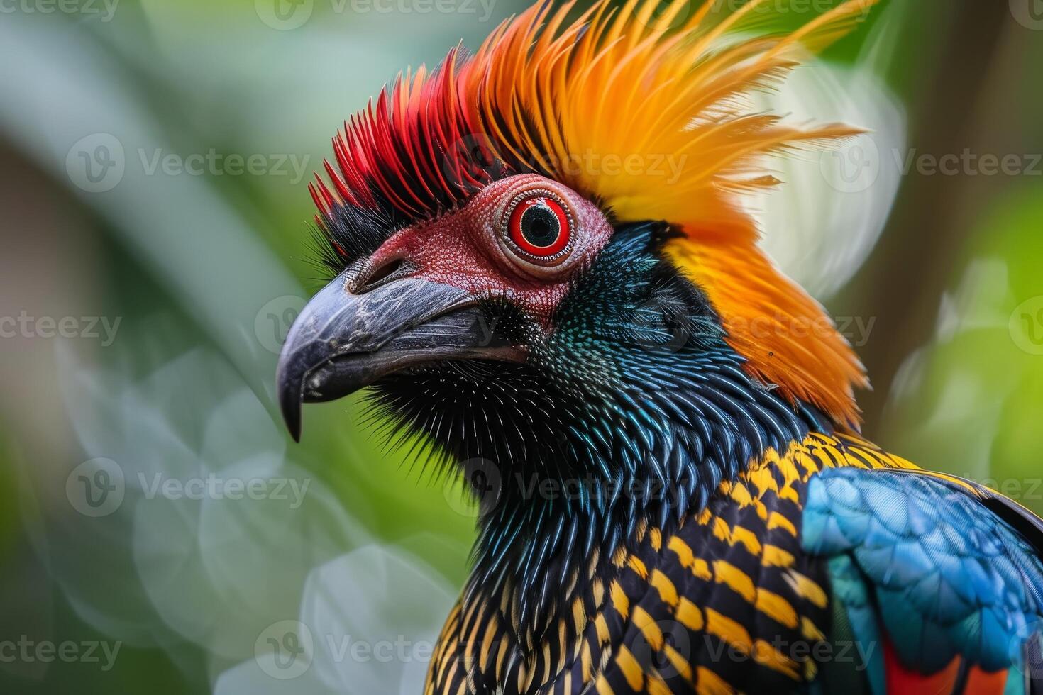 Vibrant Tropical Bird Close Up photo