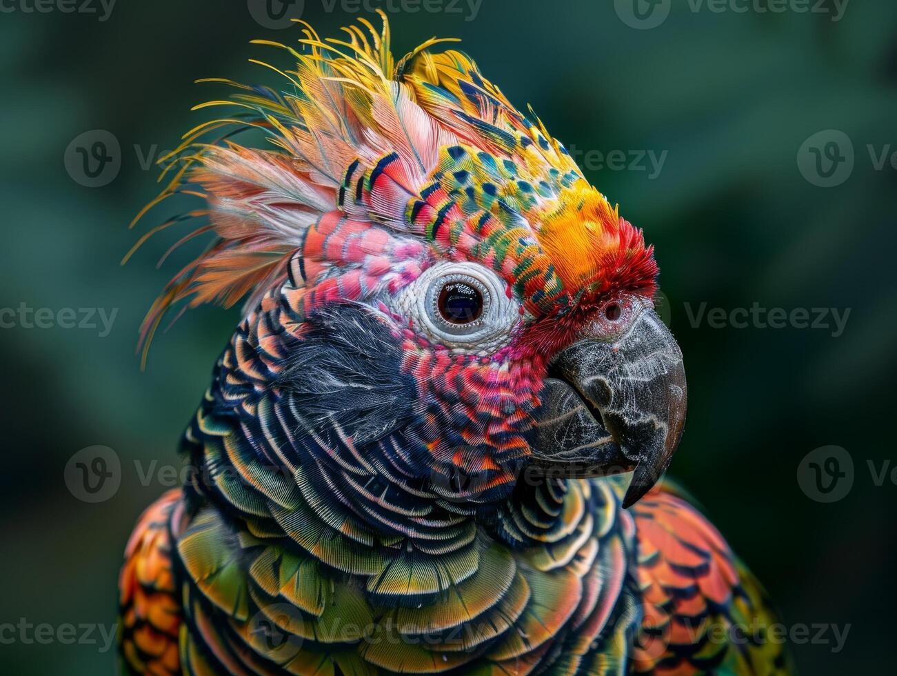 Vibrant Parrot Portrait photo