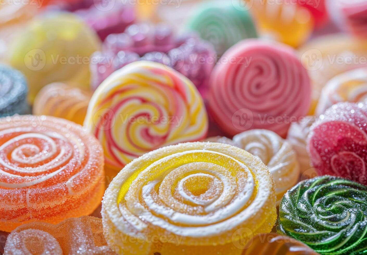 Colorful Assortment of Sugary Candies photo
