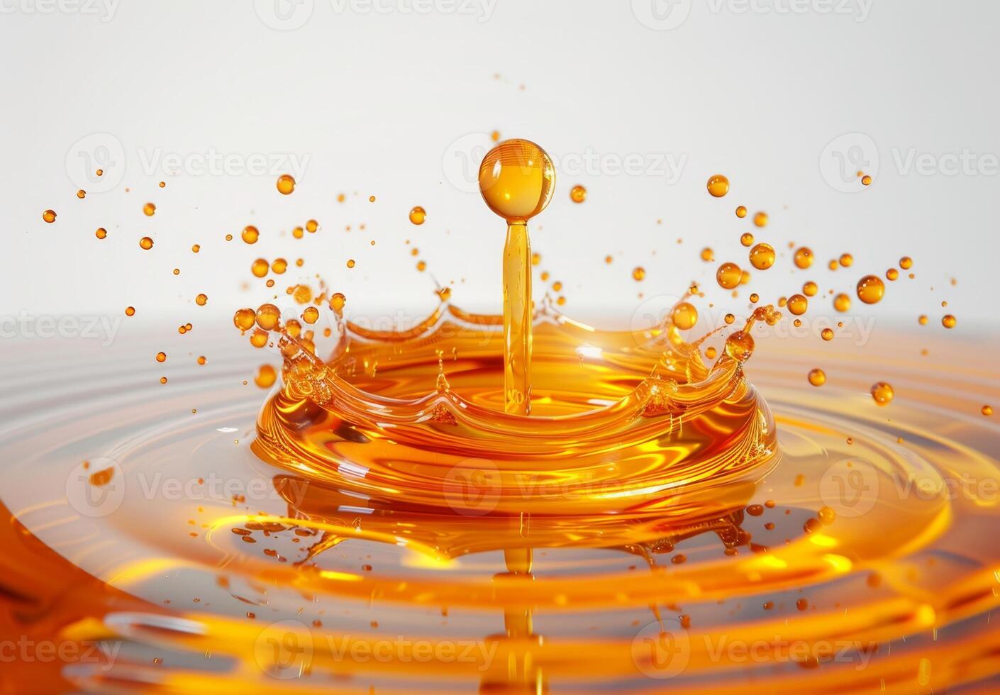 Vibrant Orange Liquid Splash photo