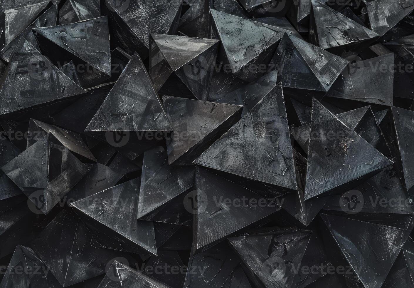 Abstract geometric shapes in dark tones photo