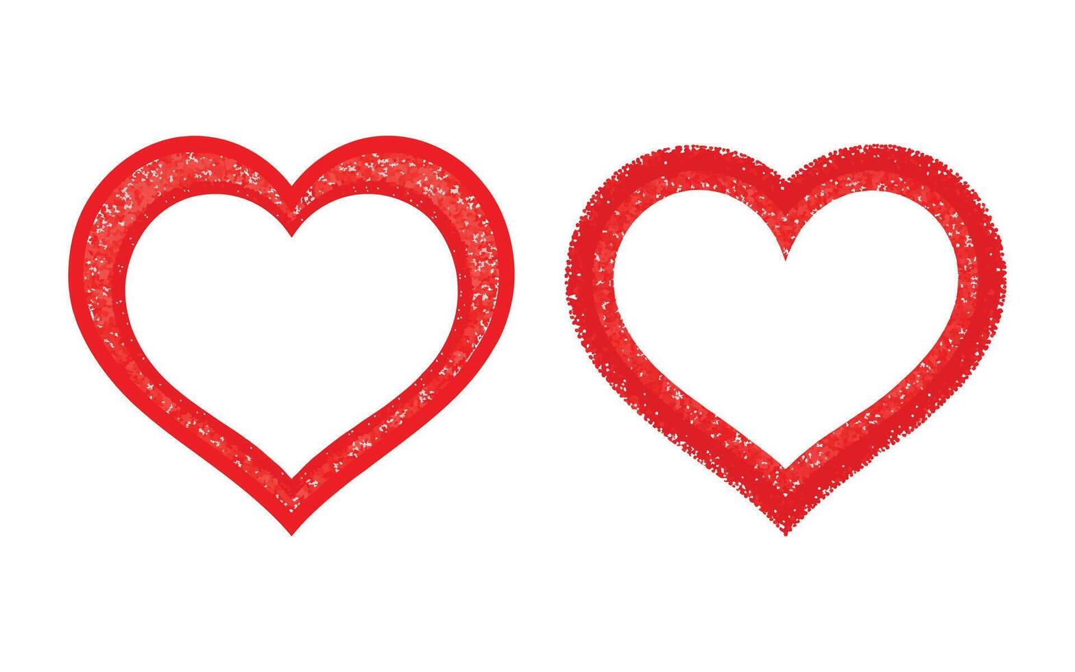 Red color Heart Shaped Border for valentine card romantic love icon design element, Red color love Shaped Border vector