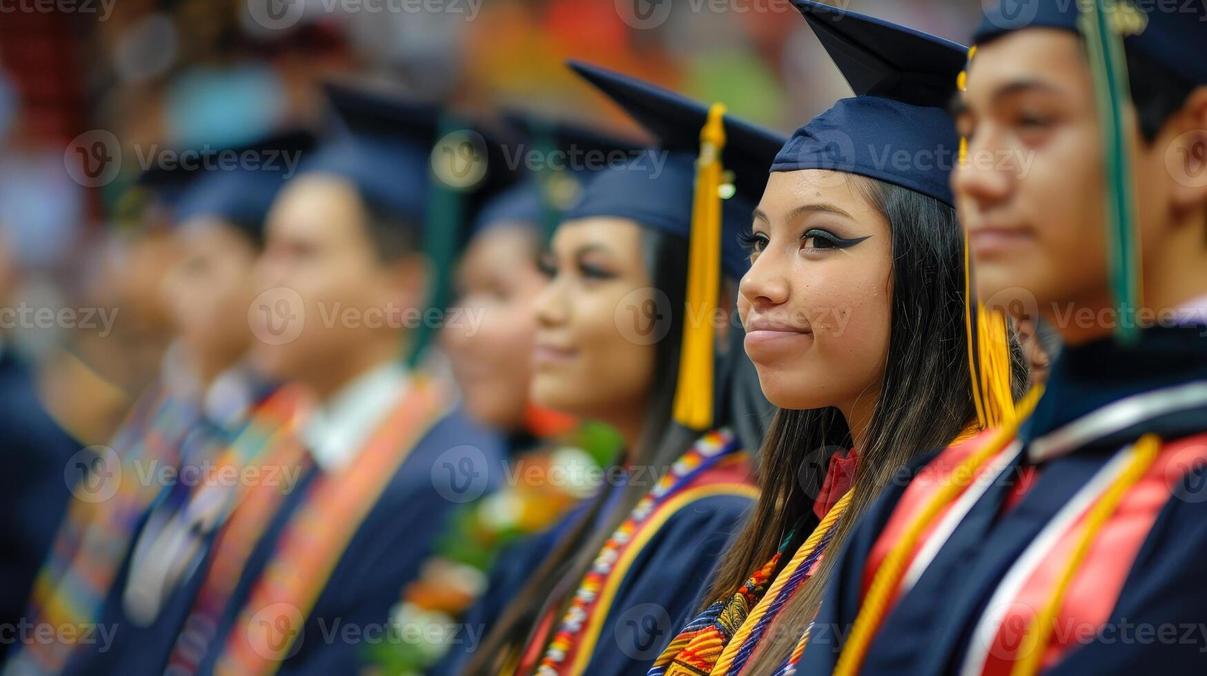 Diverse Graduates at Commencement Ceremony photo