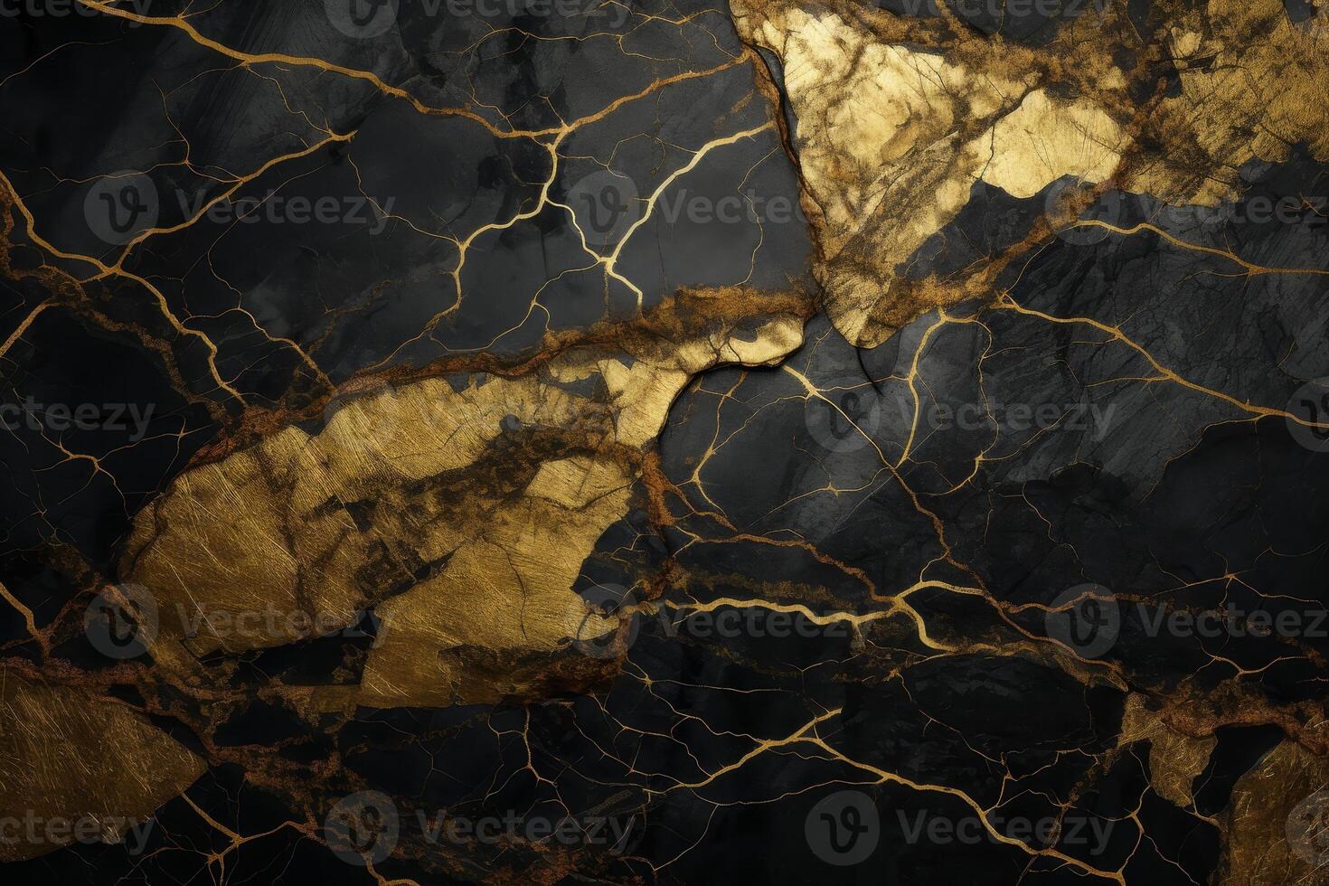 Elegant black and gold marble texture photo
