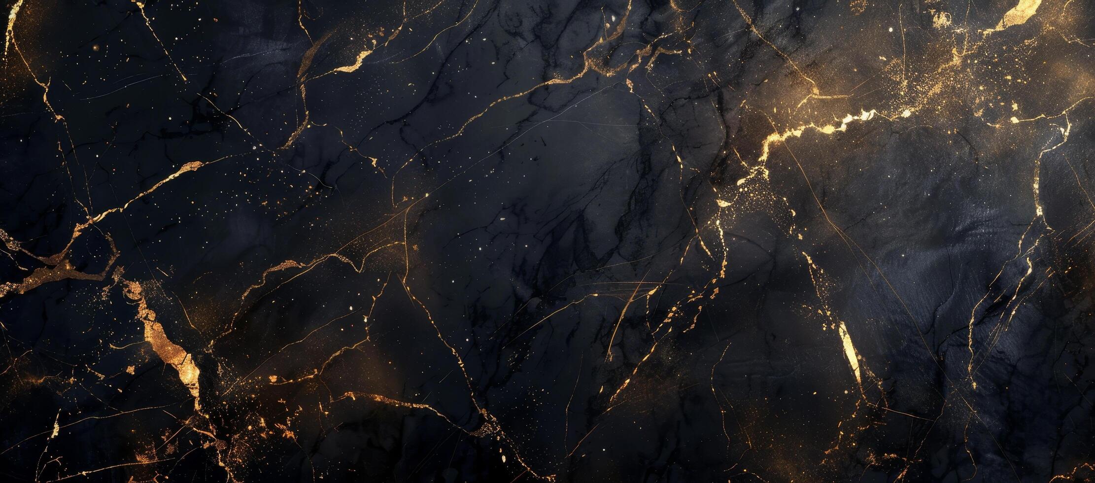 Luxurious black and gold marble texture photo