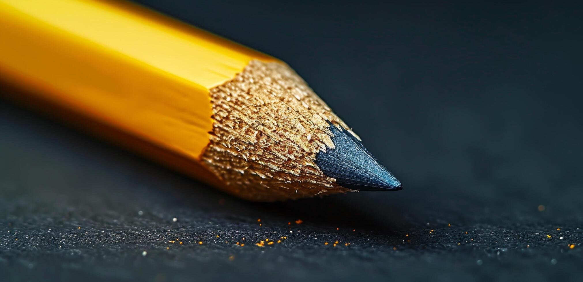 Close up of a Sharpened Pencil Tip photo