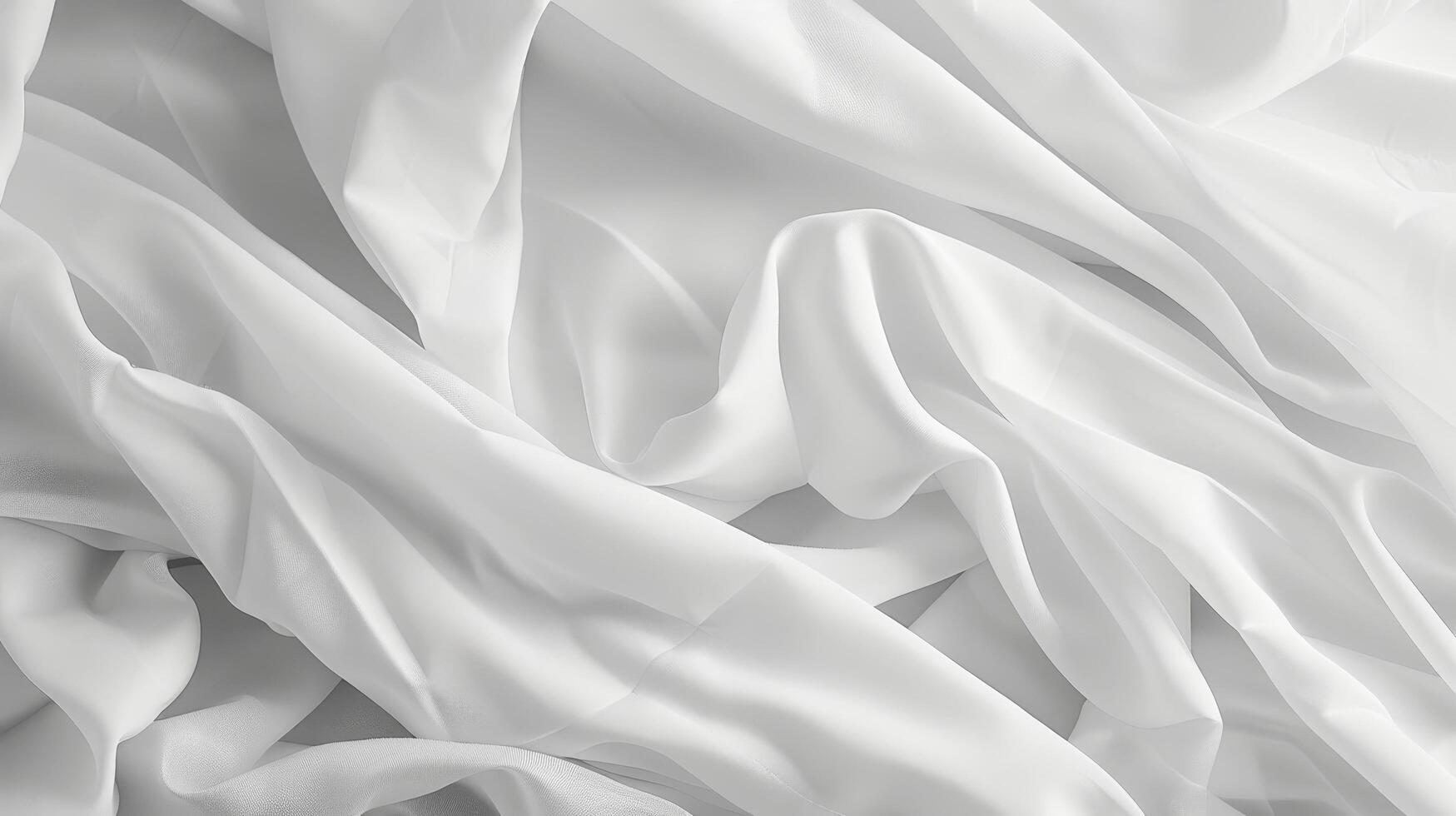 Elegant white satin fabric texture photo