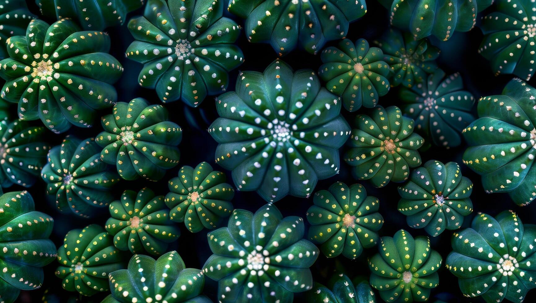 Vibrant Collection of Cacti with Decorative Patterns photo