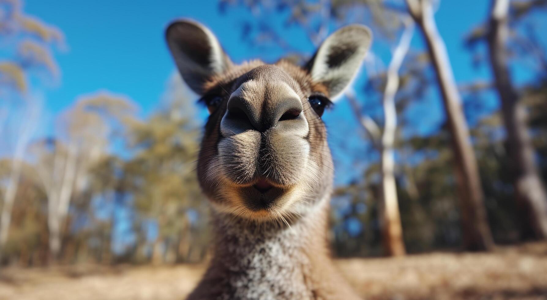 Close up of a Kangaroo in a Natural Setting photo