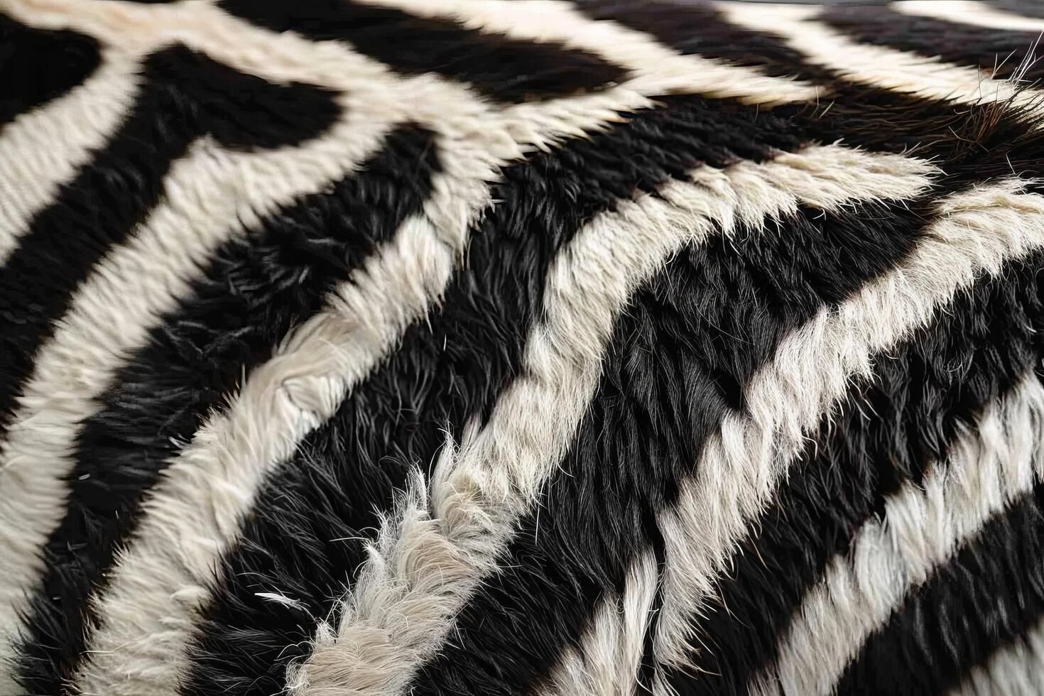 Close up Texture of Zebra Fur photo