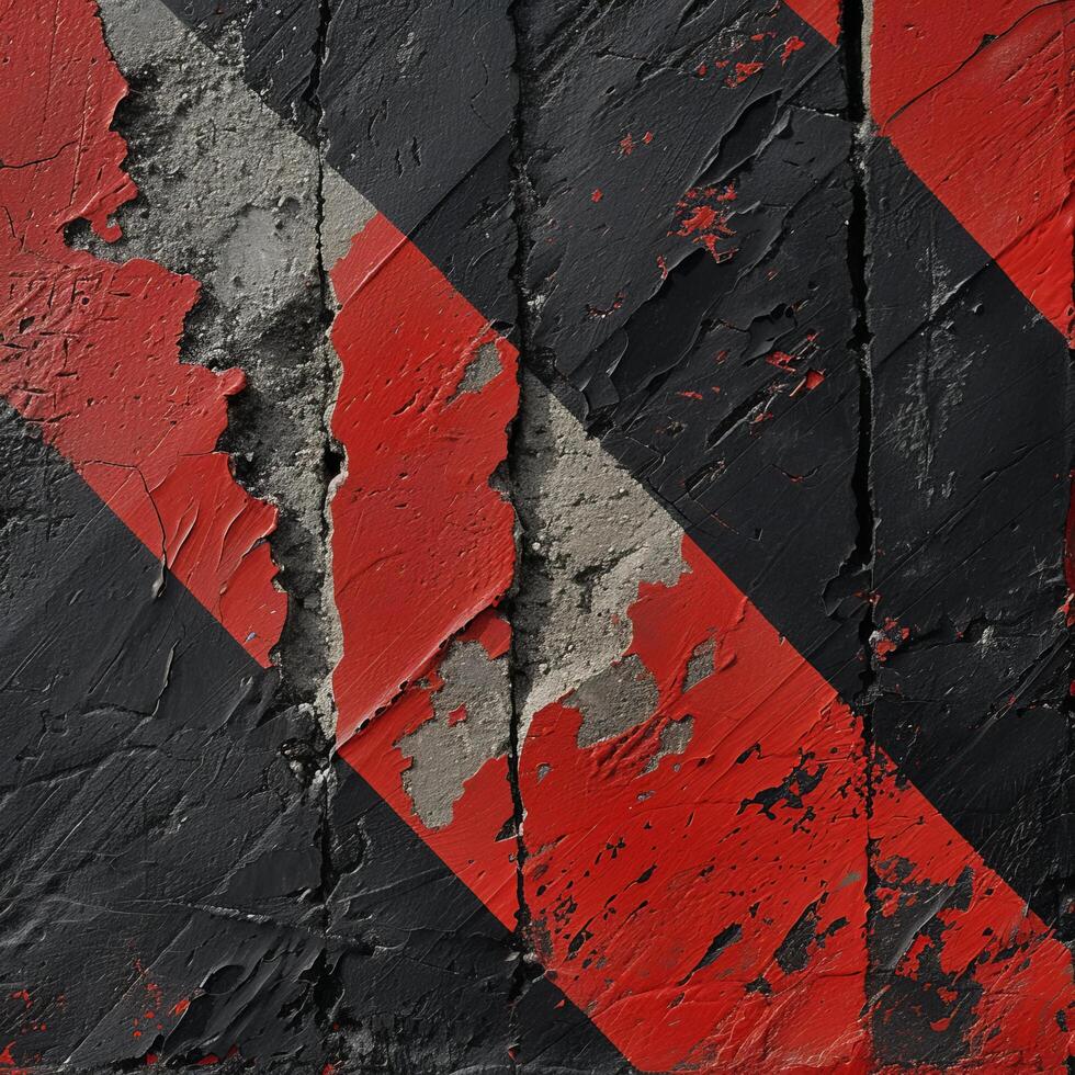 Abstract textured background with red and black diagonal stripes photo