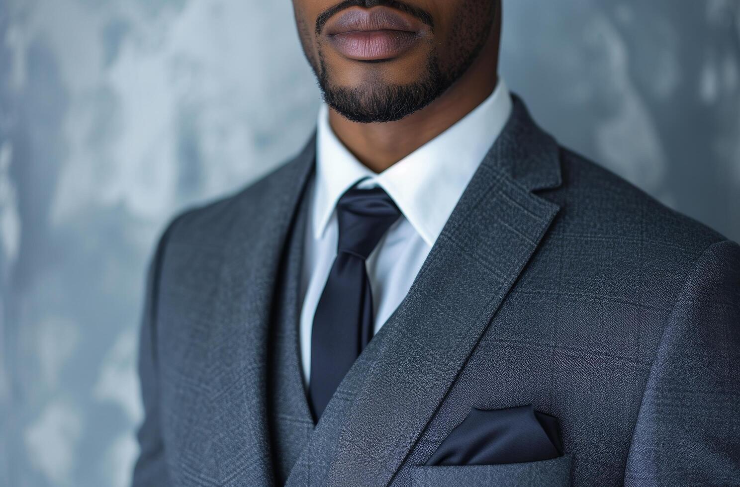 Professional businessman in a tailored suit photo