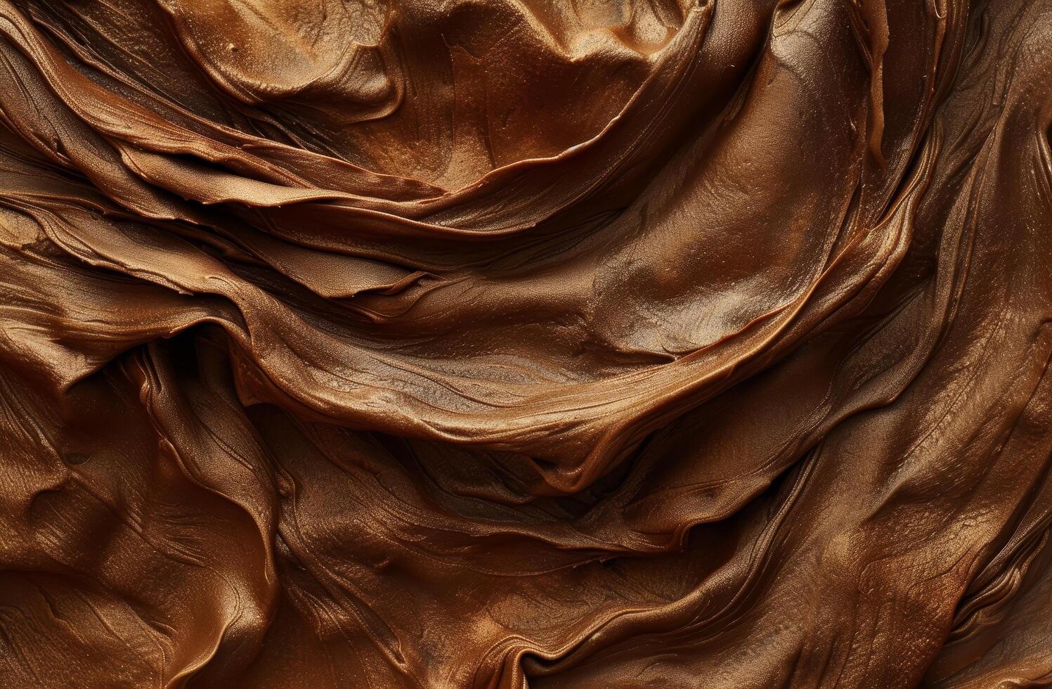 Close up texture of swirling chocolate photo