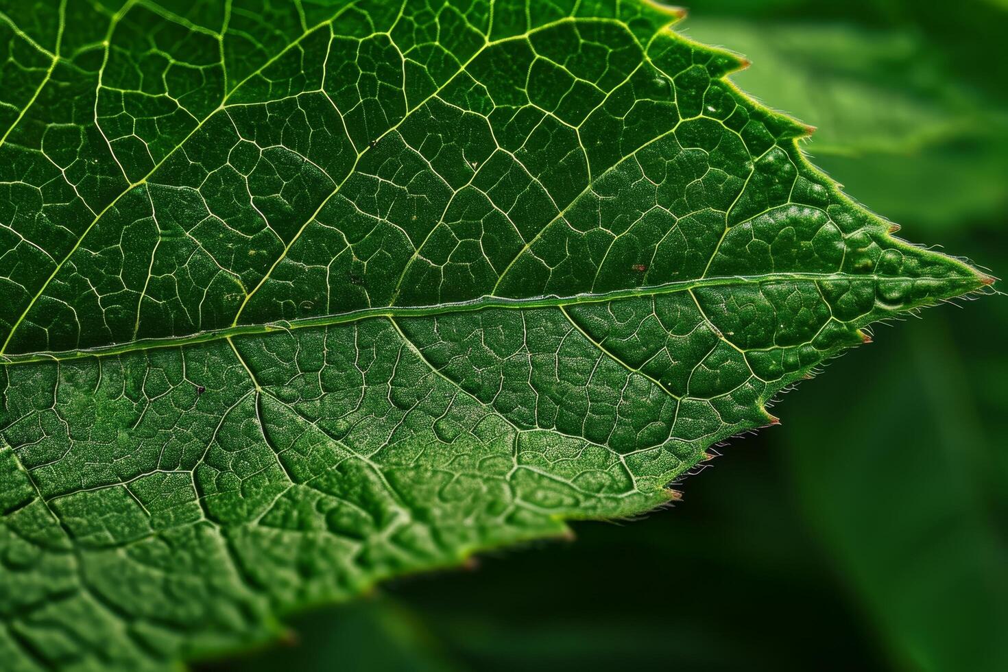 Close up of Green Leaf Texture photo