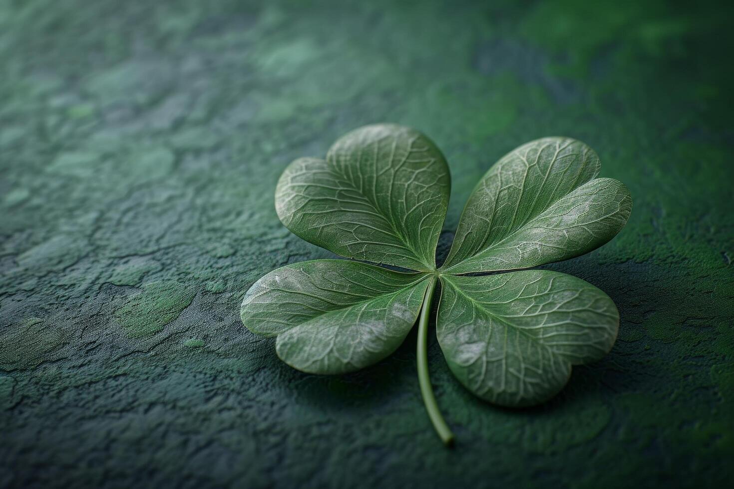 Four leaf clover on a textured background photo