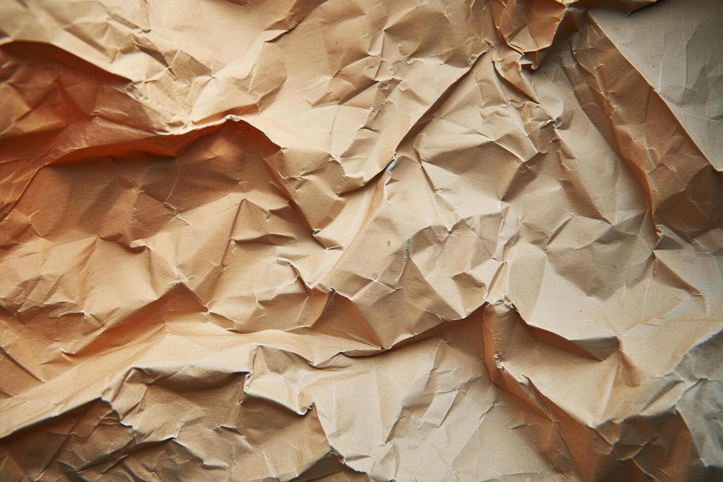 Close up of crumpled paper texture photo