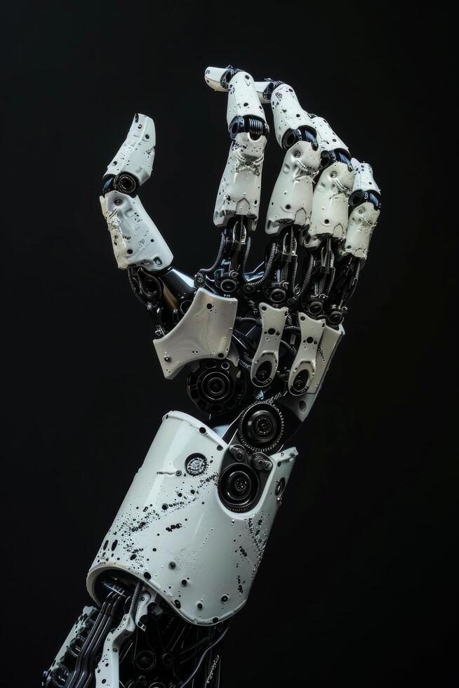 Advanced Robotic Hand Demonstrating Dexterity photo