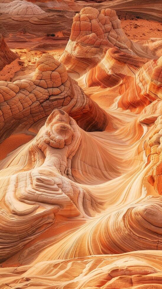 Stunning Sandstone Formations in a Desert Landscape photo