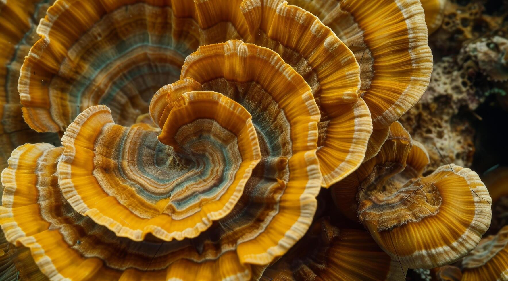 Close up of Colorful Coral Texture photo