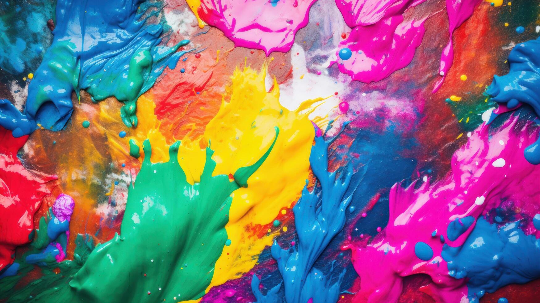 Vibrant Explosion of Colors photo