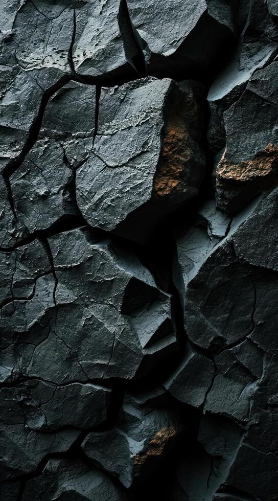 Cracked earth texture representing drought and environmental change photo