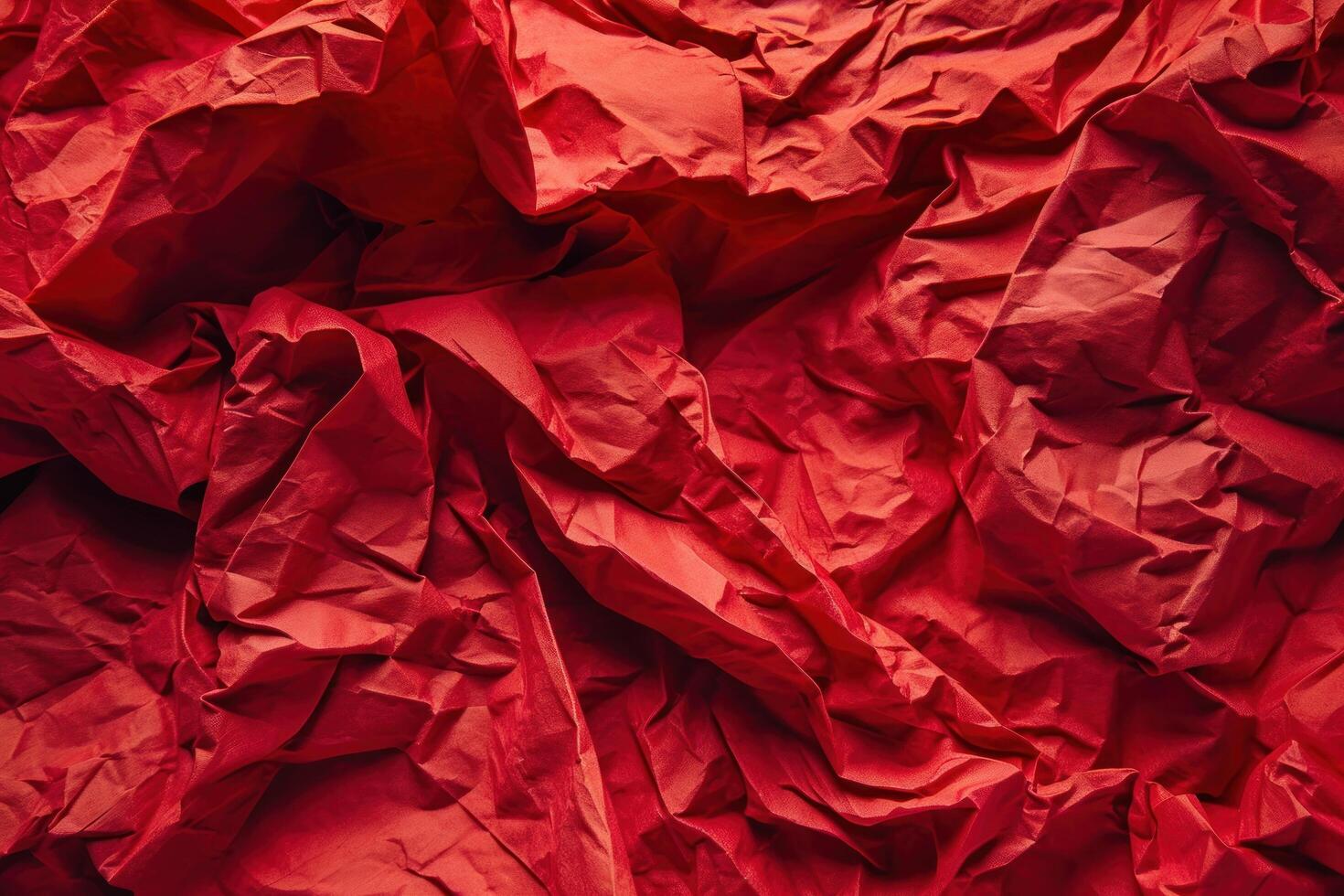 Crumpled Red Paper Texture Background photo
