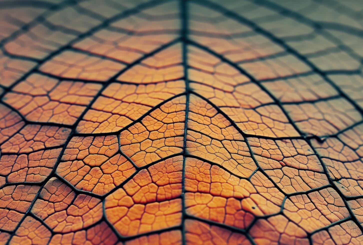 Close up Texture of a Dried Leaf photo