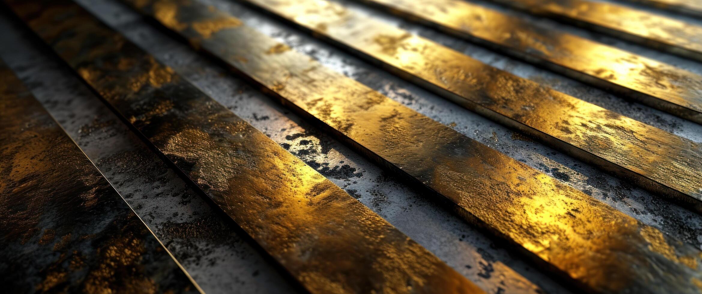 Golden Textured Surface with Reflective Highlights photo