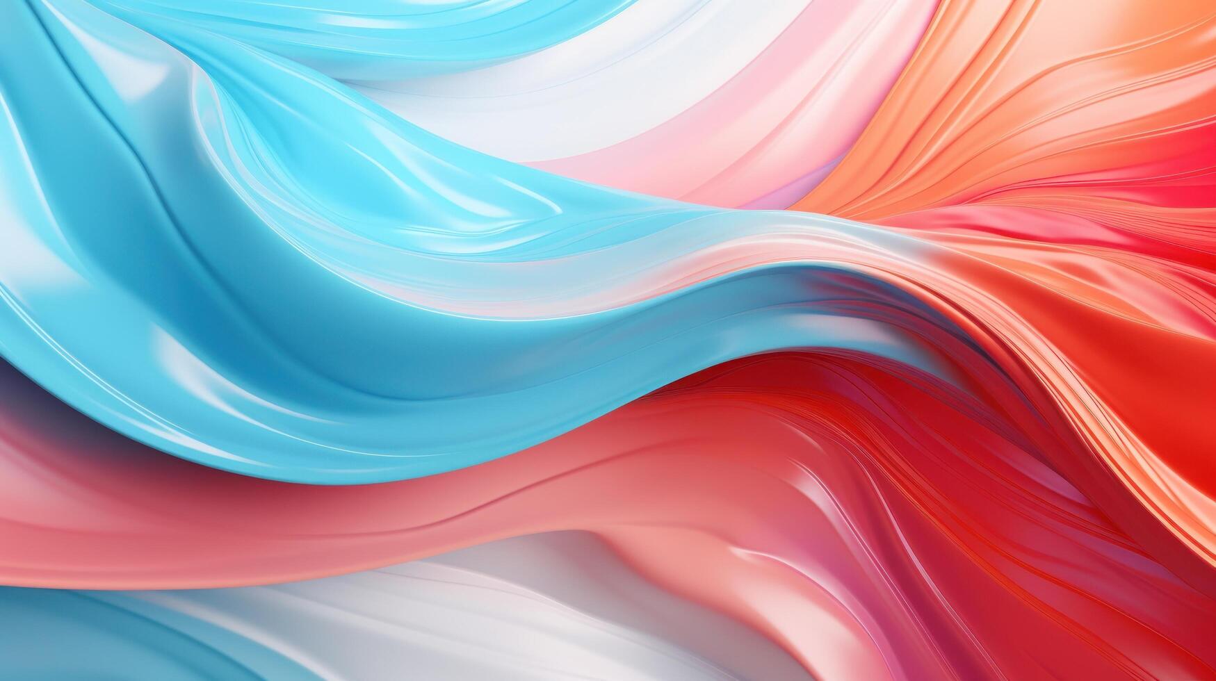 a colorful wavy lines of fabric photo