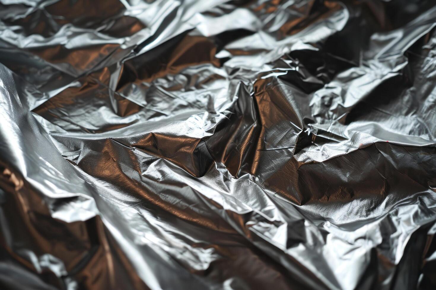 a close up of a foil photo
