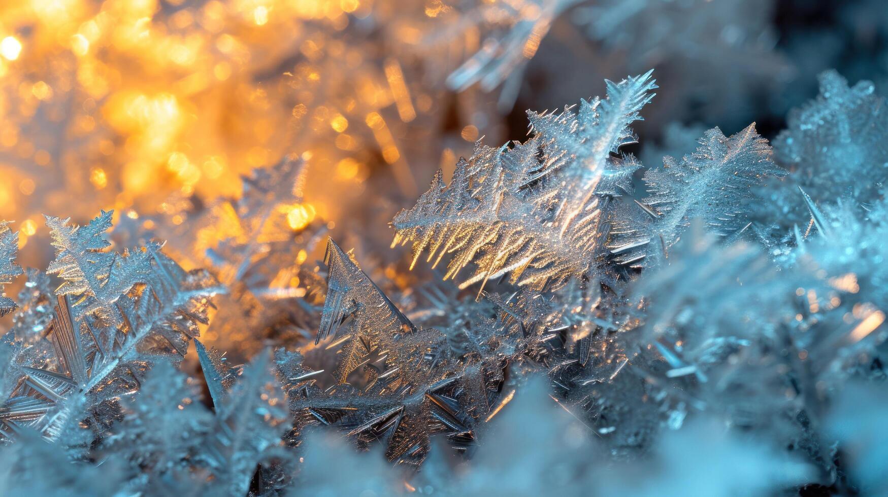 a close up of ice crystals photo
