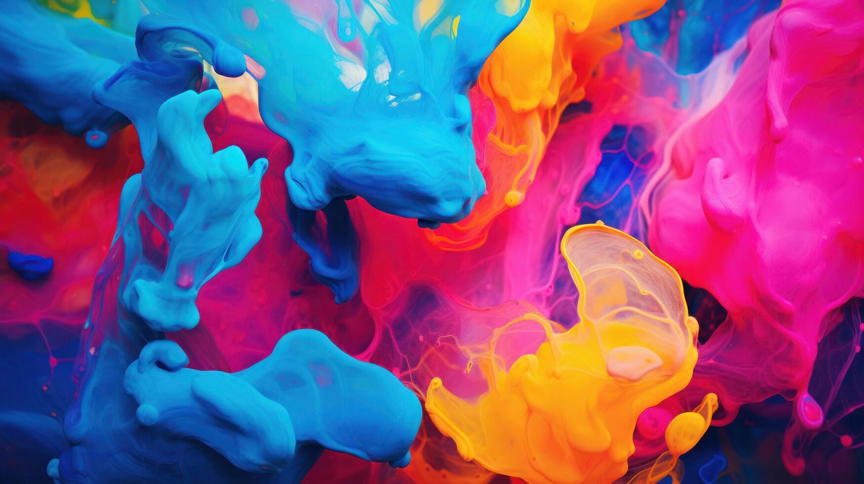 a colorful liquid in water photo