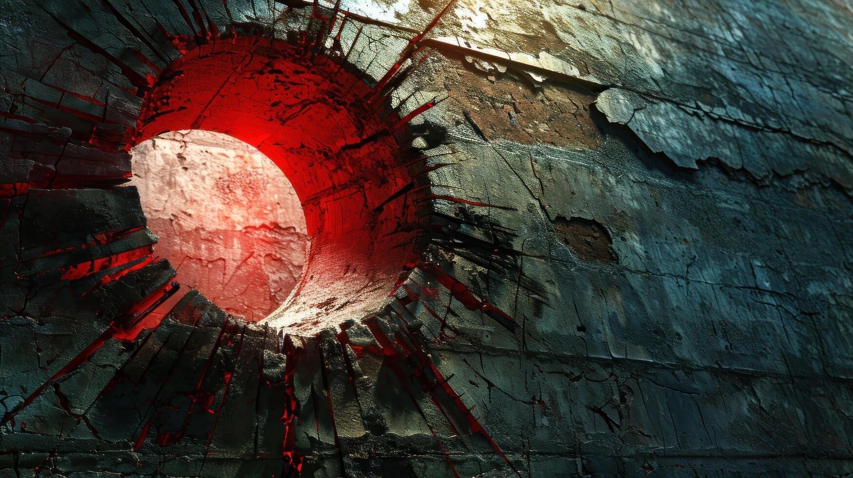 a hole in a wall photo