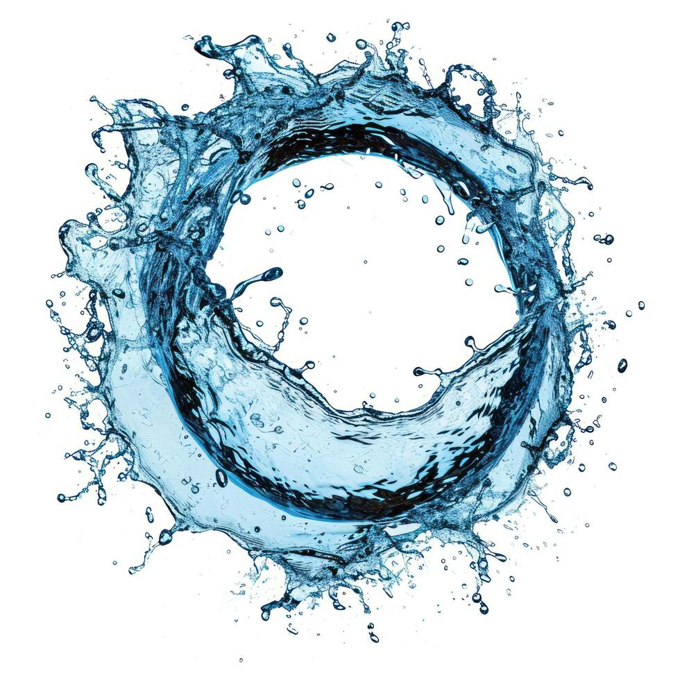 a water splashing in a circle photo