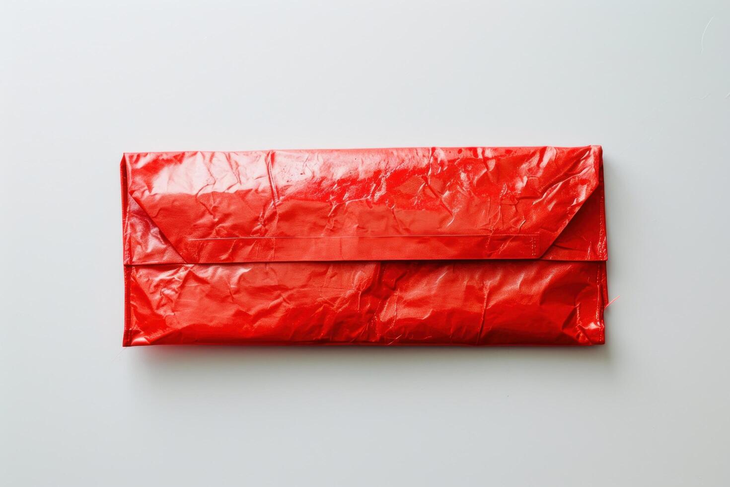 a red envelope with a flap photo