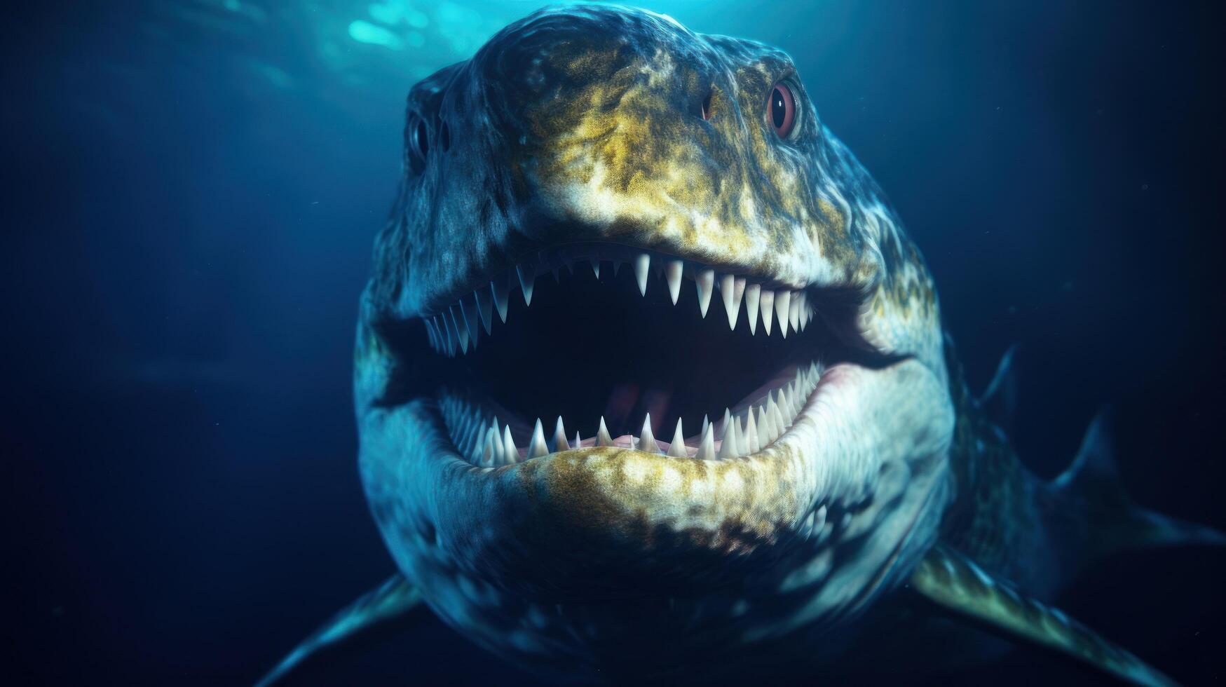 a shark with sharp teeth photo