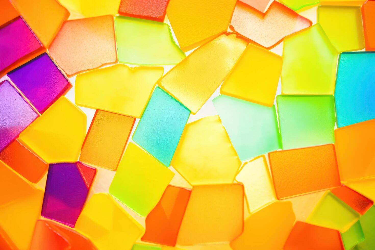 a group of colorful squares photo