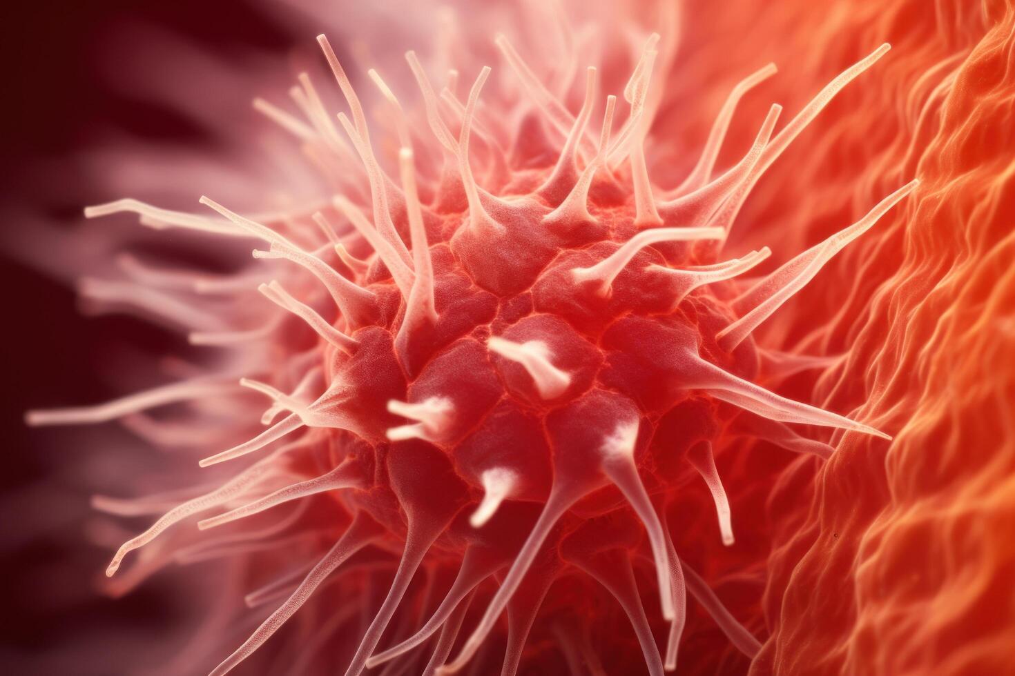 a close up of a red object photo