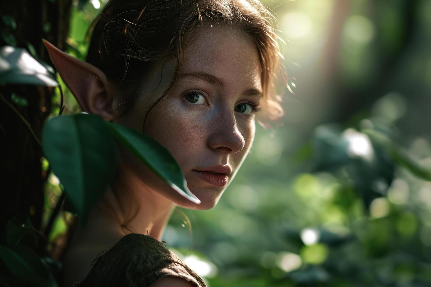 a woman with elf ears photo