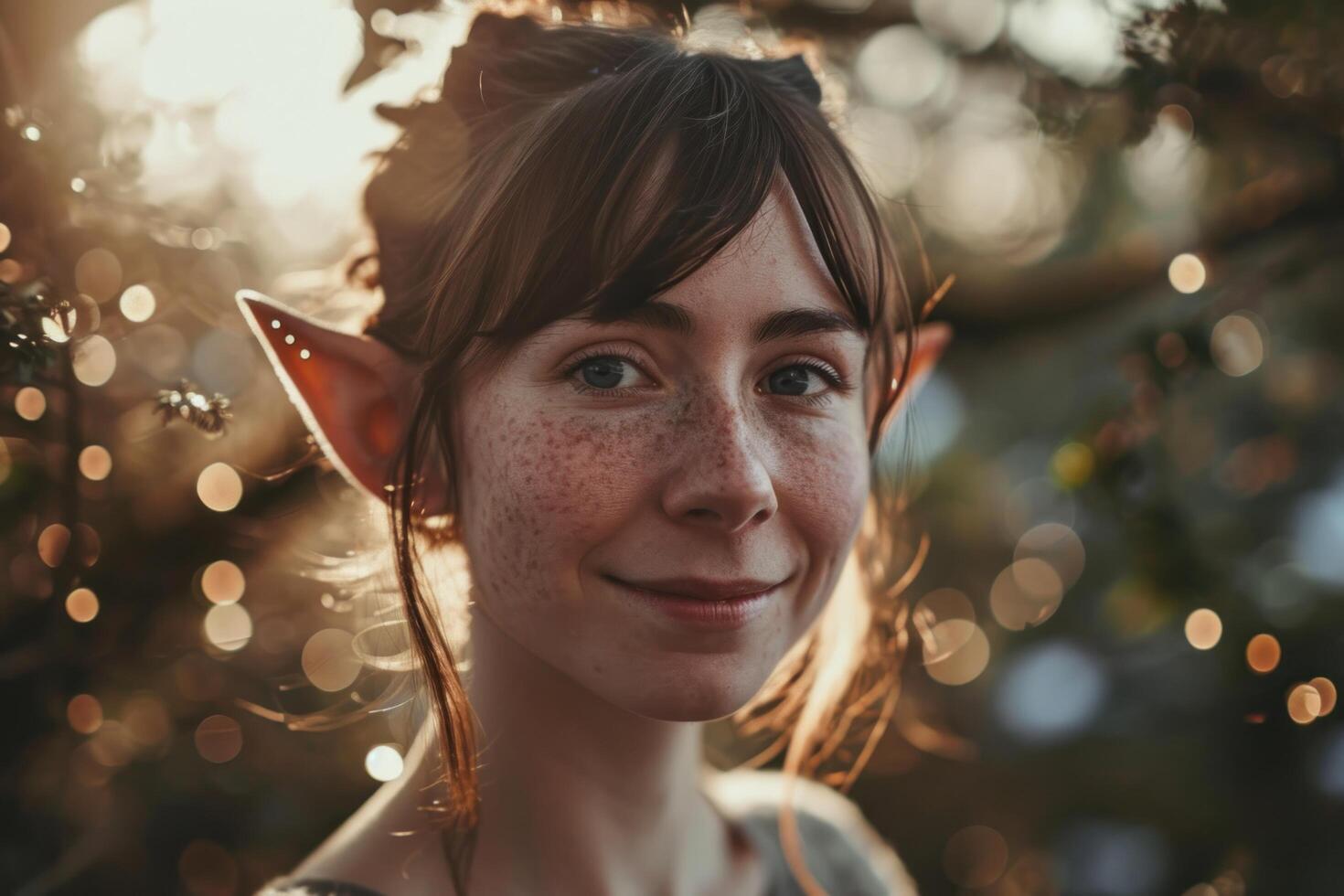 a woman with pointy ears photo