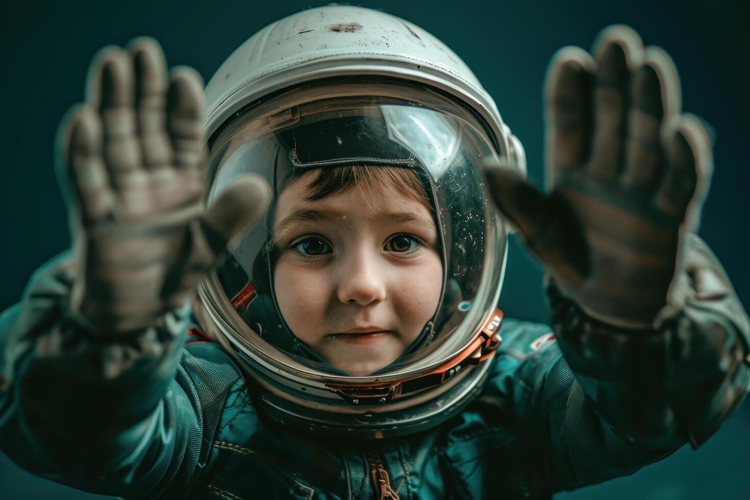 a child in a space suit photo