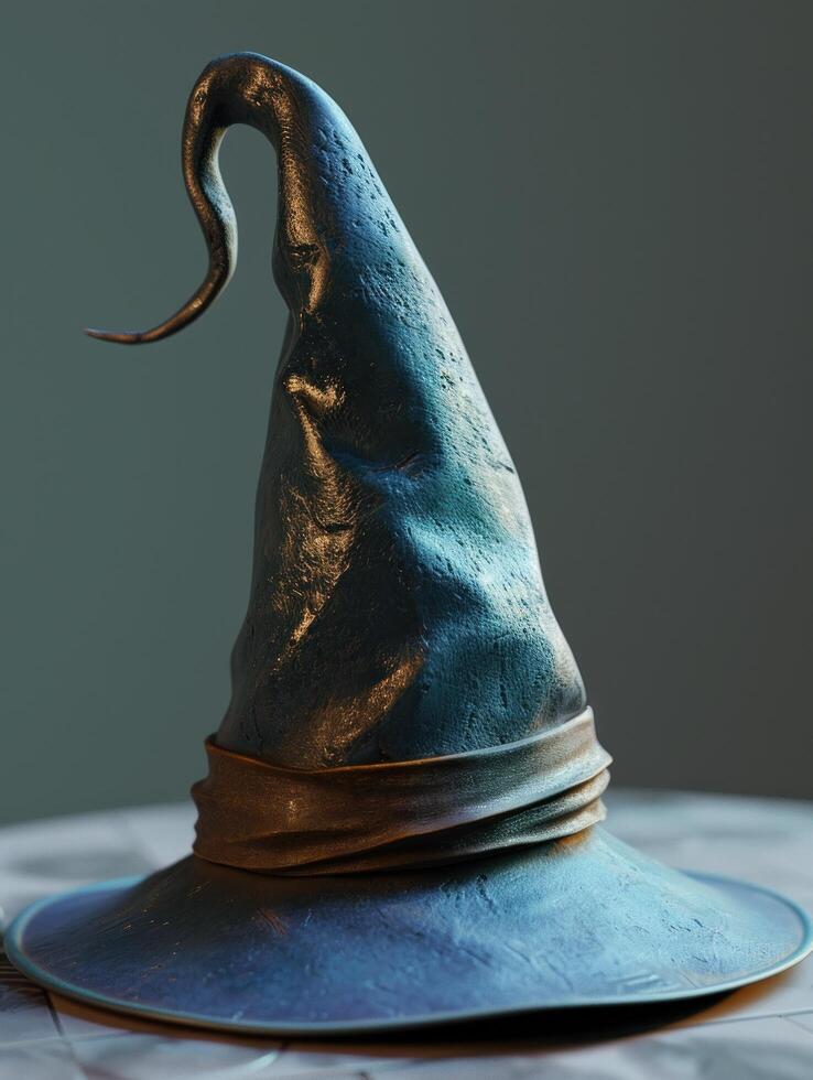 a close up of a hat photo