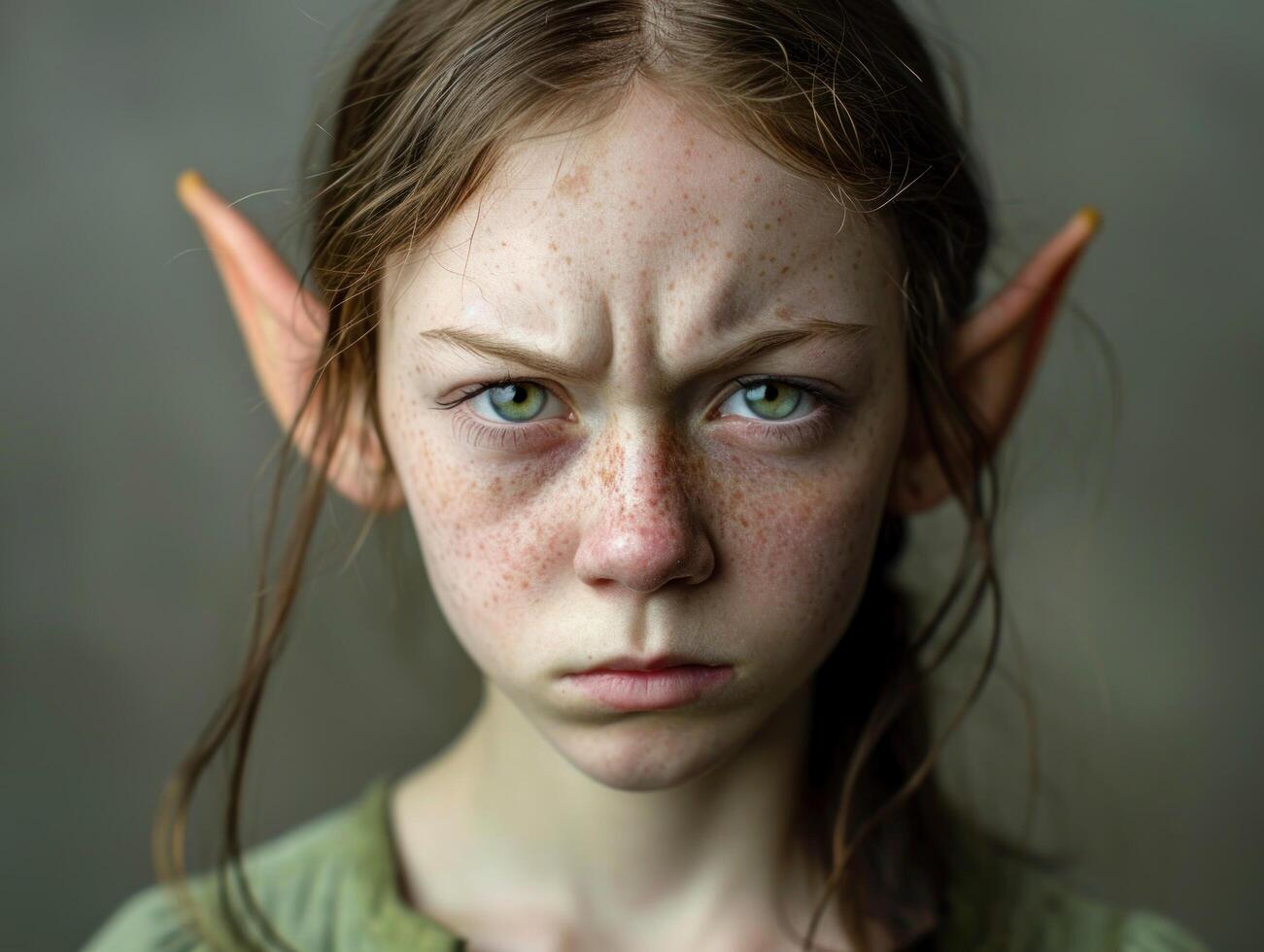 a girl with pointy ears photo