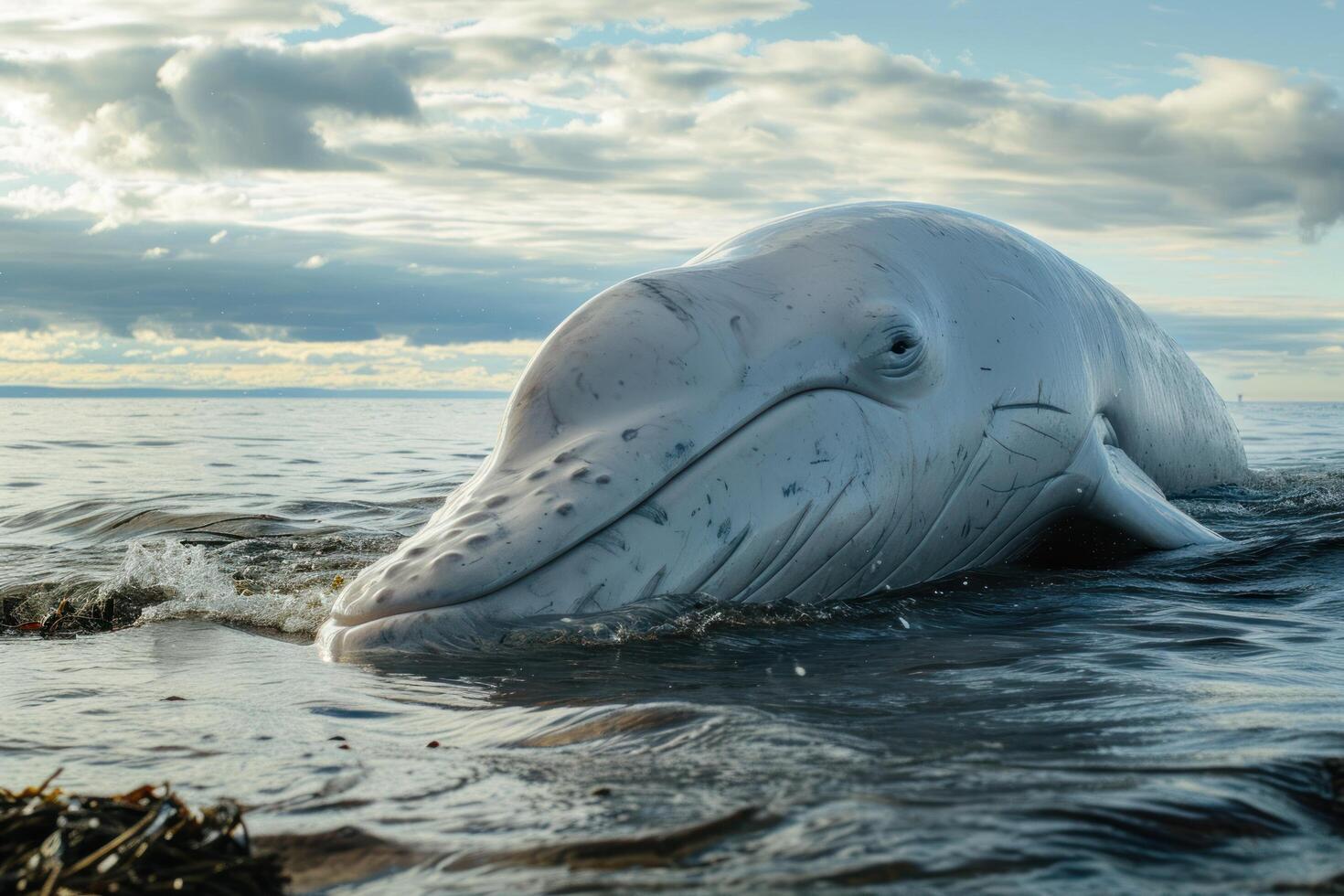a whale in the water photo