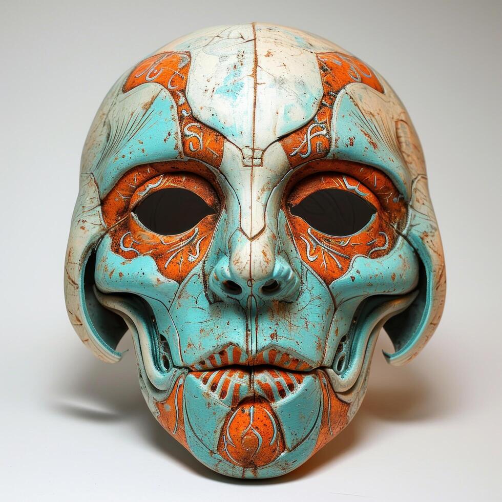 a mask with a skull face photo