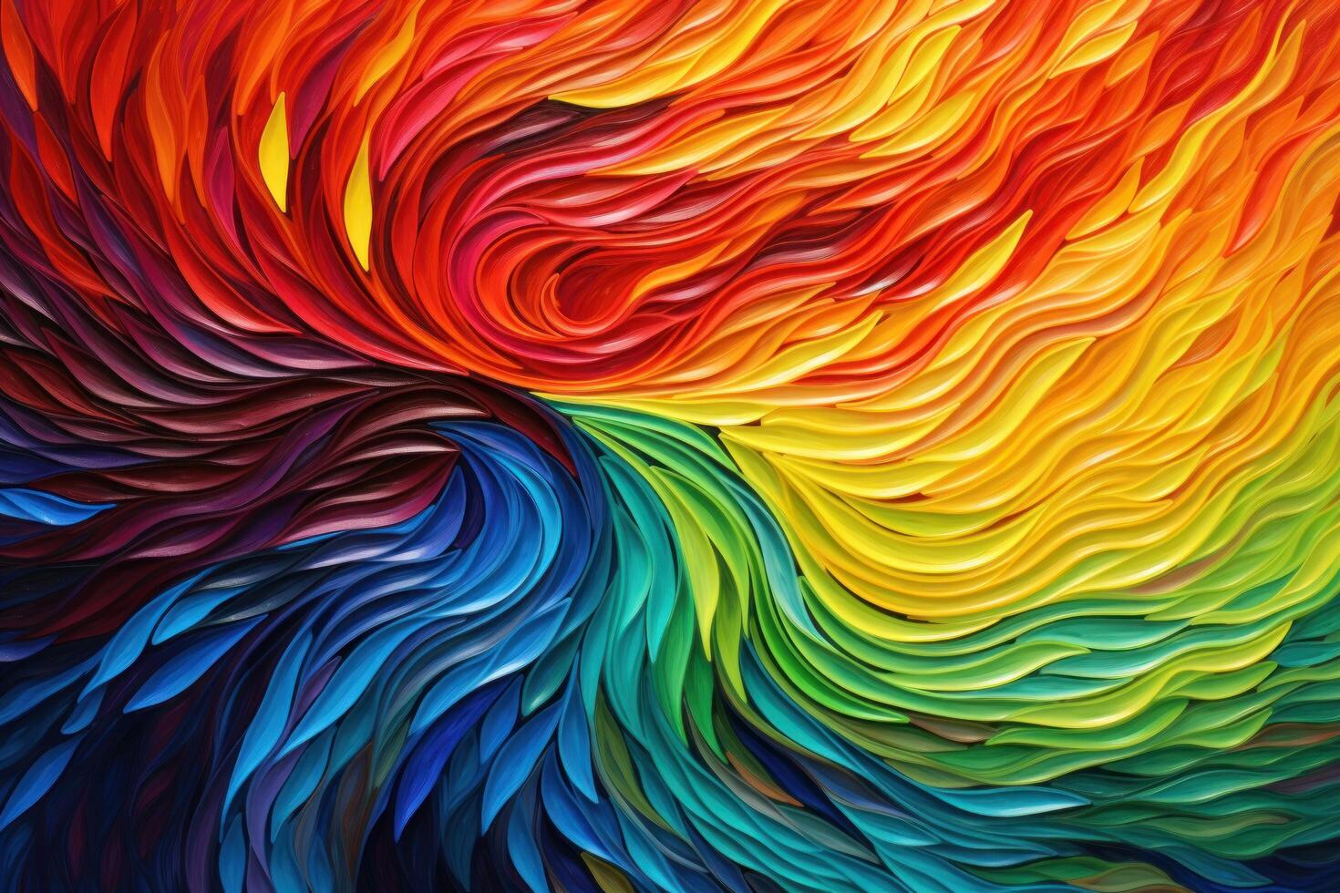 a colorful swirly pattern of curved lines photo