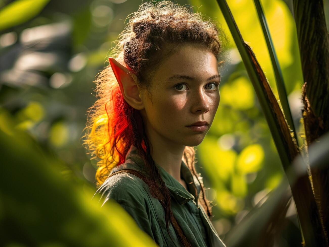 a woman with elf ears photo