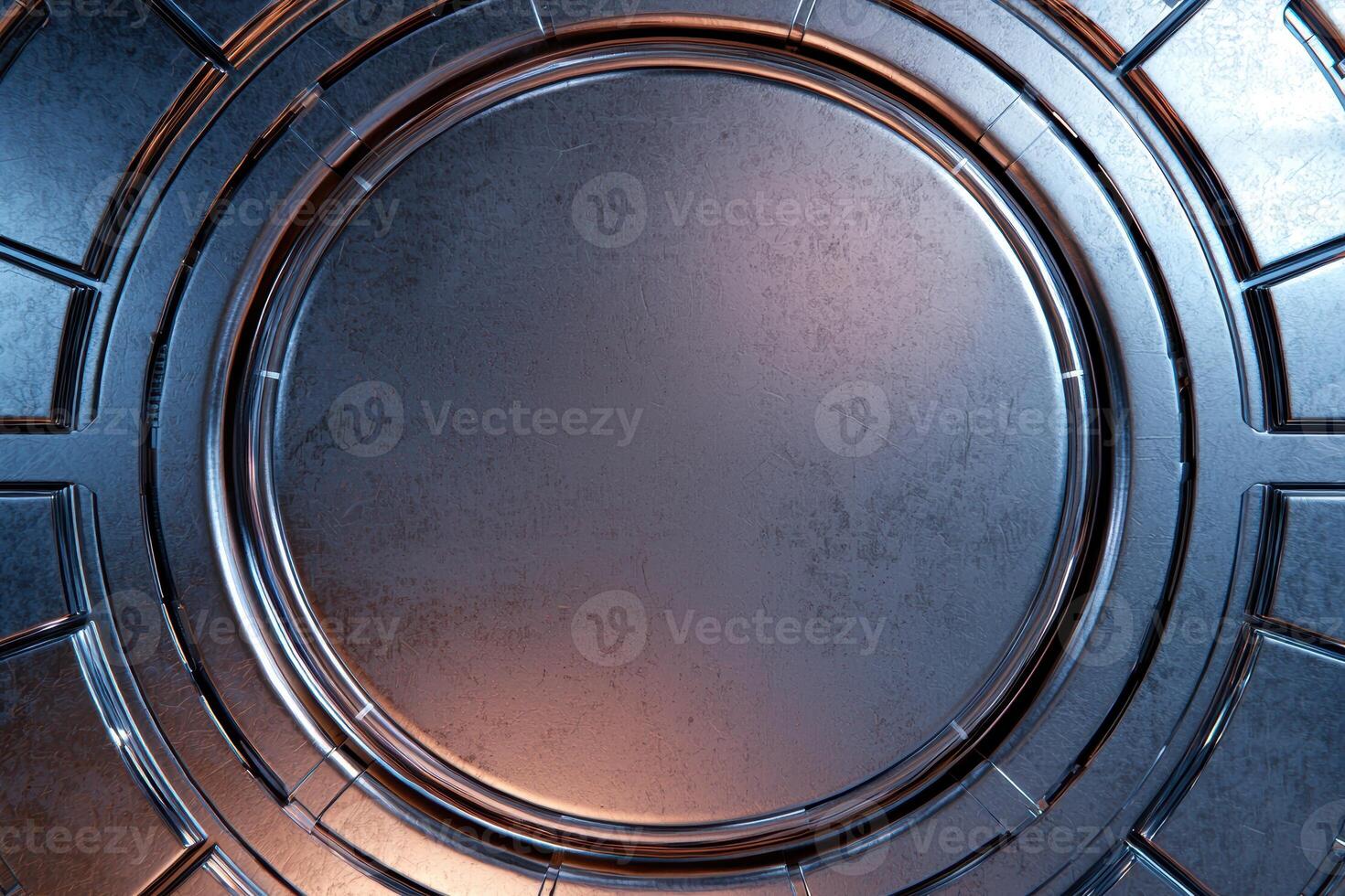 Reflective metal abstract background photo